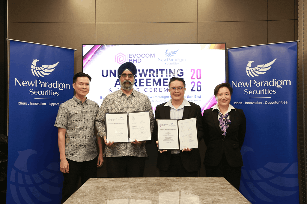 Evocom Berhad Investor Relations - underwriting agreement signing ahead of ACE Market listing